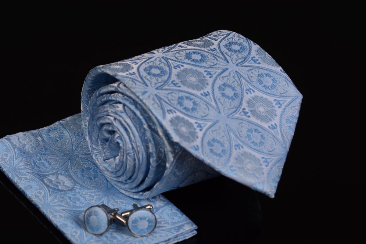 pánská kravata modrá JASON & VOGUE