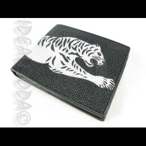 pánská peněženka z rejnoka-bílý tygr