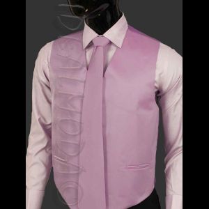 pánská fialová vesta s kravatou