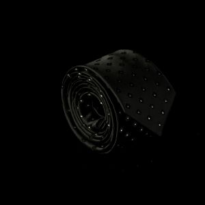 pánská slim kravata černá
