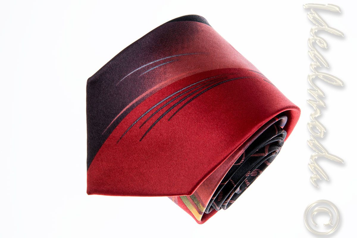 pánská-kravata-D&T-černočervená-KRAV-YF3RB 3