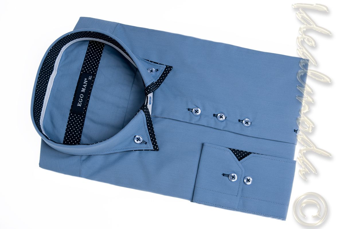 pánská-košile-Slim-světle-modrá-EGO-30803
