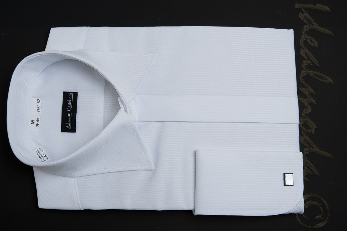 pánské-košile-klasická-bílá-proužek-ADK-Pr1075 4