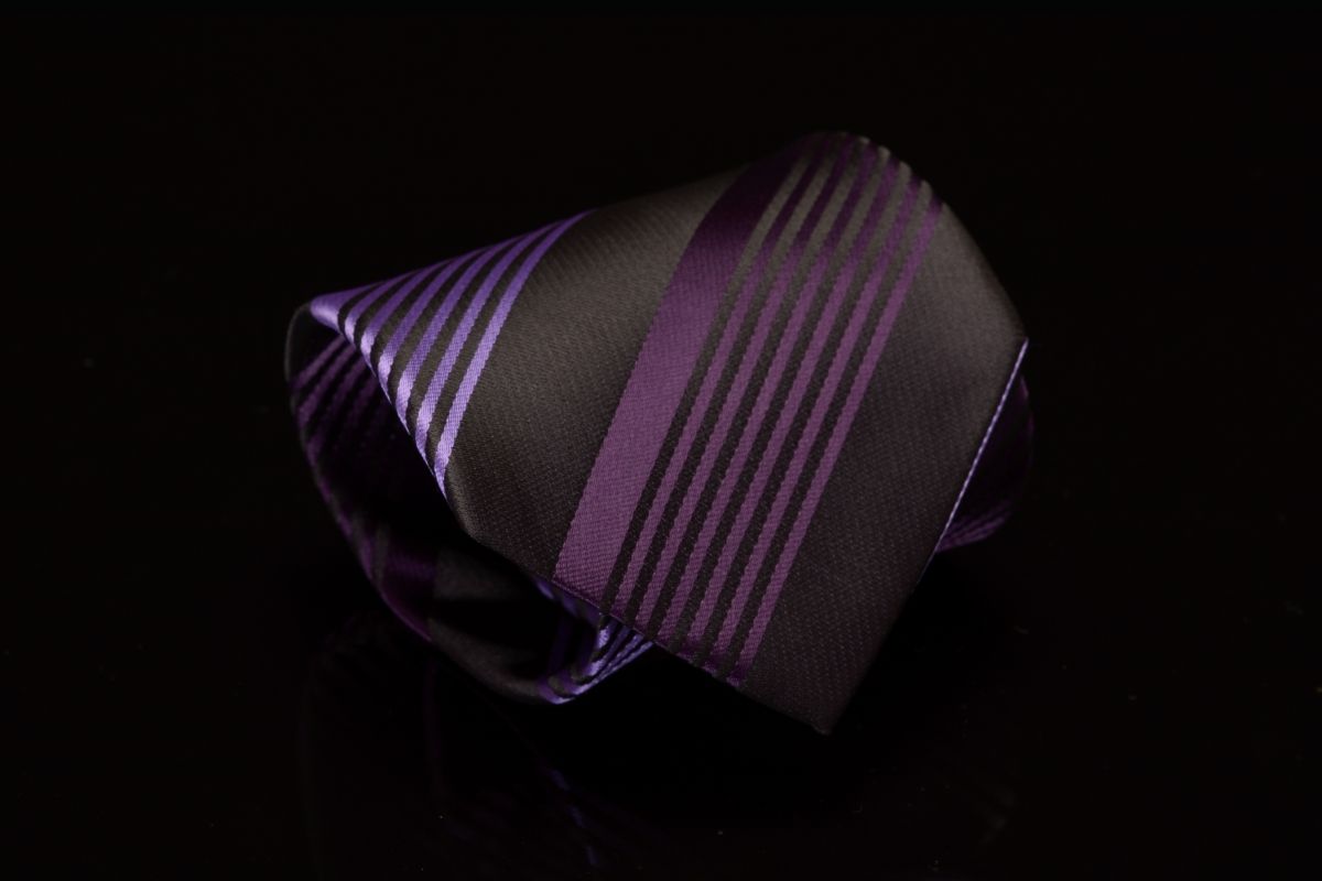 pánská kravata fialová KAILONG