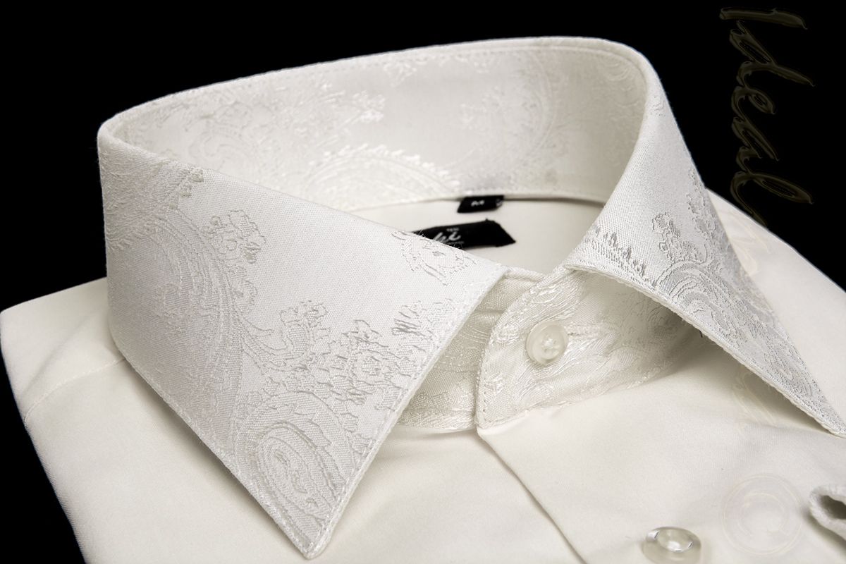 košile klasická bílá krémová