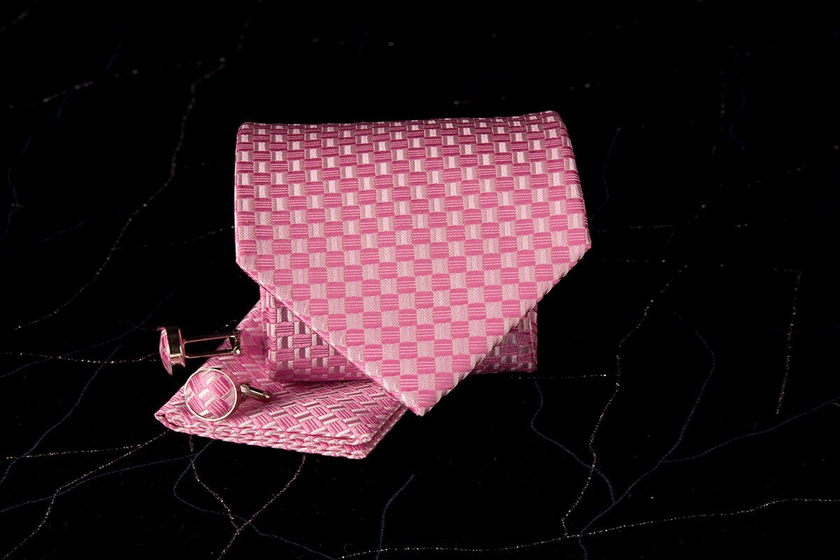 pánská luxusní kravata růžová