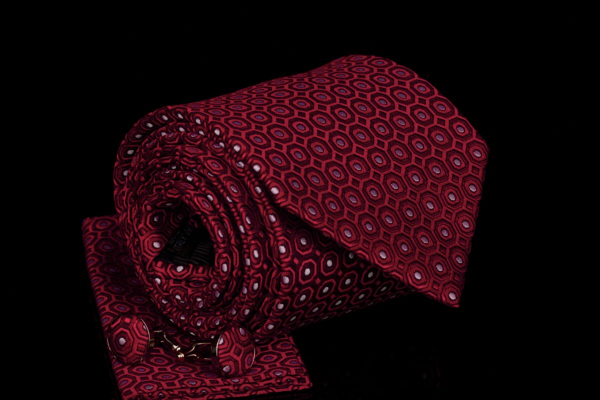 pánská kravata červená JASON & VOGUE