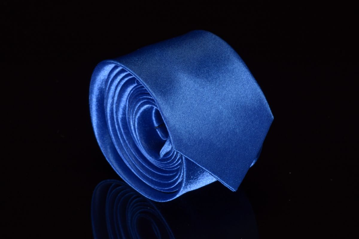pánská slim kravata modra