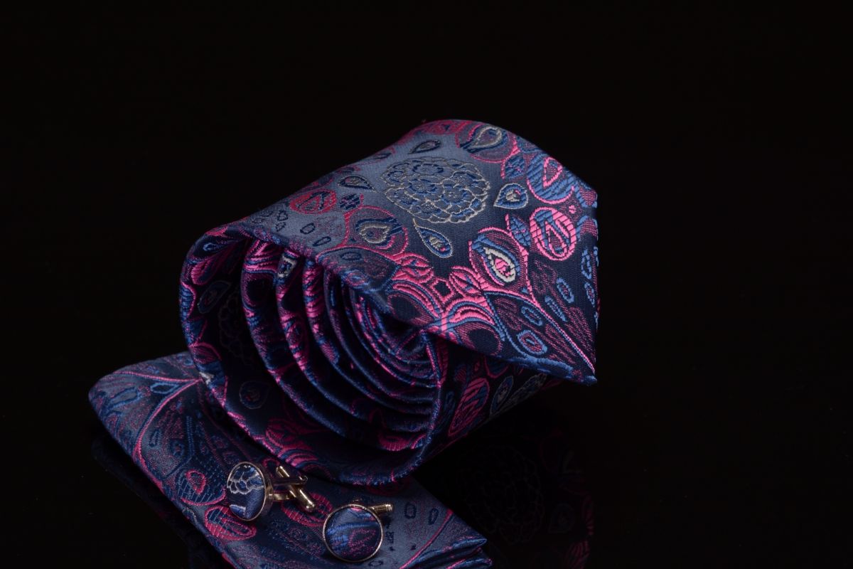 pánská kravata fialová JASON & VOGUE