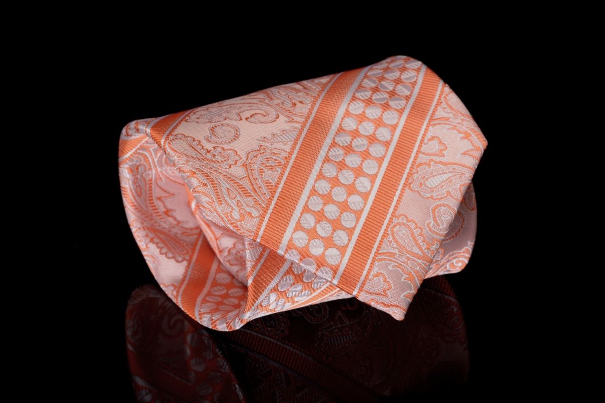 pánská kravata oranžová